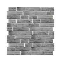 Glascera glass mosaic, Wooden Grey model, size 288x299x6 mm (price per sheet)