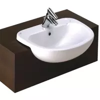 American Standard STUDIO TF-0520-WT Semi-Recessed Countertop Washbasin
