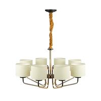 CHANDELIER MD 01-02744 LE FB/MT WH/GD8L