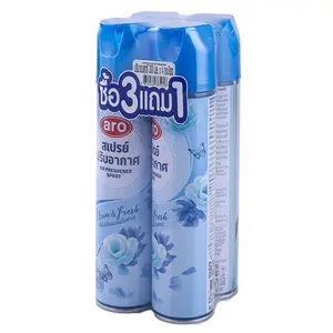 Aro Air Freshener Spray Clean & Fresh Scent 300 ml x 3+1-1