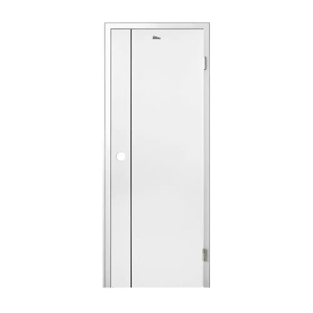ชุดประตูห้องน้ำพร้อมวงกบ UPVC เจาะลูกบิด ASARA A811 70x200 ซม. สีขาว-1
