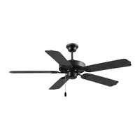CEILING FAN CN20 CAR MT/PL MD BK 52" 5P