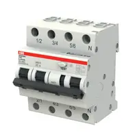 เบรกเกอร์กันดูด 6 แอมป์ RCBO ABB 3 Pole 30mA 10kA Type AC รุ่น DS203NC