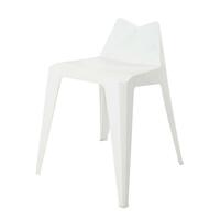 PLASTIC PP STOOL CUBE CHAIR WHITE