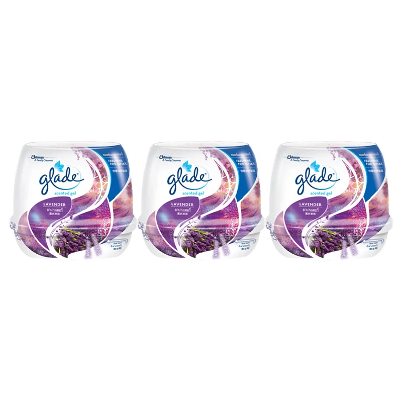 Glade Scented Gel Lavender 180g x 3-1