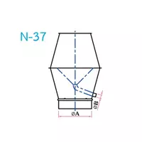 อุปกรณ์ท่อลม N-37 ปลายท่อ+เดรน
