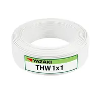 สายไฟ THW 1 ตร.มม. สีขาว YAZAKI