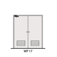 ประตูเหล็ก LYNN WP17-MT (สีขาว PE-901351)