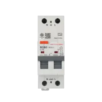 เบรกเกอร์กันดูด 16 แอมป์ RCBO SAFE T CUT 2 Pole 30mA 10kA รุ่น RES11 (TYPE A) สีขาว