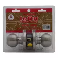 ลูกบิดโรงแรม ISO NHT 8013 SS หัวกลม สีสเตนเลส