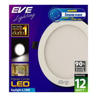 ดาวน์ไลท์ EVE PANEL CIRCLE LED 12 วัตต์ DAYLIGHT 5 นิ้ว กลม สีขาว