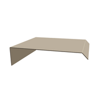 Gable Trim-Curve Metal Sheet BlueScope ZACS Cool Girth 610 mm. Peanut Butter AZ70