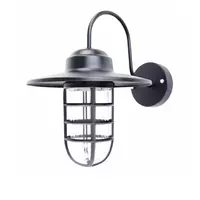 Outdoor wall lamp, aluminum, model DHW-014, black, FOTINI