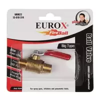 บอลวาล์วทองเหลือง 1/4 นิ้ว (2 หุน) EUROX E ผู้-ผู้ ยูร็อกซ์