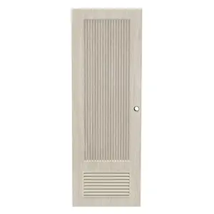 ประตูห้องน้ำ UPVC เจาะลูกบิด AZLE PZL05 70x200 ซม. สี WHITE GRAY-1