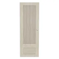 ประตูห้องน้ำ UPVC เจาะลูกบิด AZLE PZL05 70x200 ซม. สี WHITE GRAY