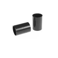PVC straight connector 32 mm. black (pack of 10)