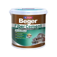 สีรองพื้นไม้ BEGER FIBER CEMENT สีเทา 1แกลลอน
