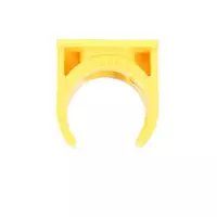 PVC crab claw 1/2 inch, yellow (pack of 10)