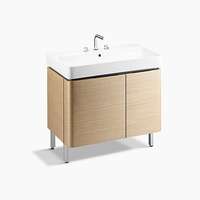 KOHLER Set 9 : ตู้เฟอร์นิเจอร์+อ่างล้างหน้าเคาน์เตอร์ สี Oak Forefont 900 มม.
