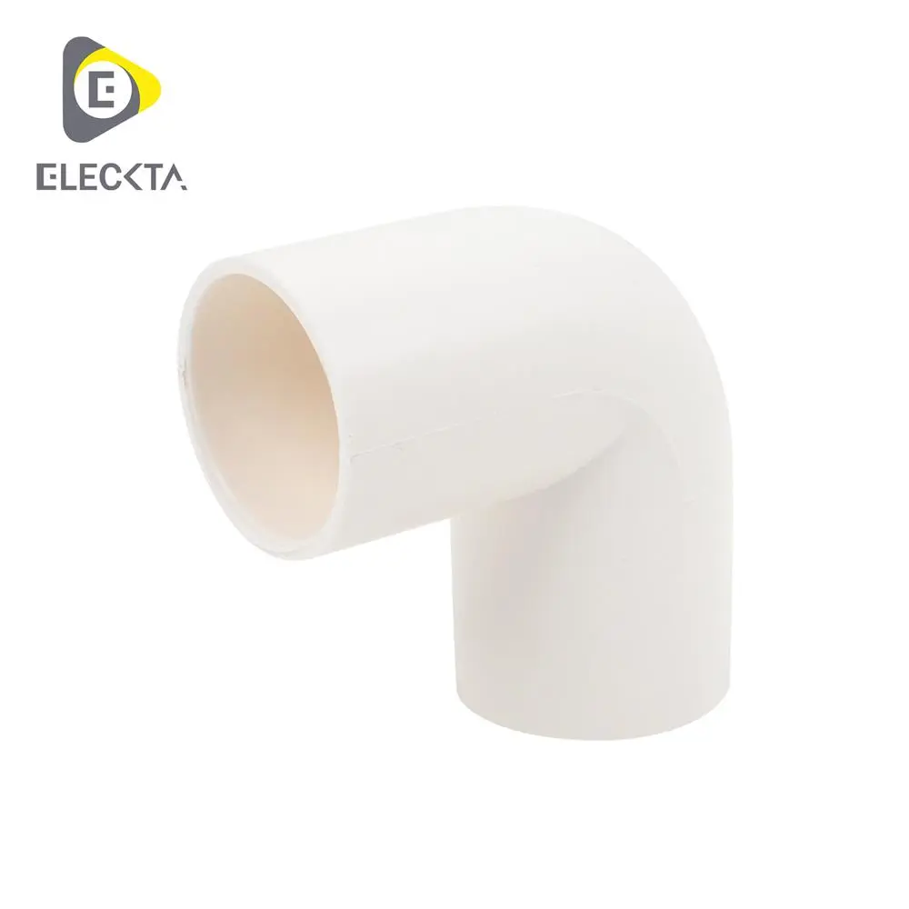 90 degree elbow, 25 mm cable, white, Pack4 ELE-1