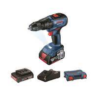 สว่านกระแทกไร้สาย (พร้อมแบตเตอรี่) BOSCH GSB 18V-50 18 โวลต์