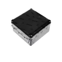 Waterproof junction box 4x4 inches, black