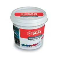 สีทากระเบื้องลอนคู่ ตราช้าง SCG ไฮบริด น้ำตาลประกายมุก