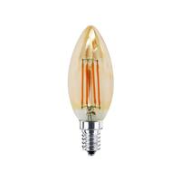 หลอดไฟ LED E14 4W วอร์มไวท์ หลอดจำปา HI-TEK FILAMENT