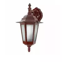 1 bulb outdoor wall lamp, hexagonal wood, model WD01W THE SUN