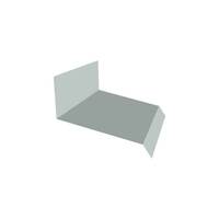 End Wall Flashing Type2 Metal Sheet Colorbond Girth 457 mm. Off White AZ150