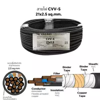 สายไฟ CVV-S 21x2.5 ตร.มม. YAZAKI 100 เมตร