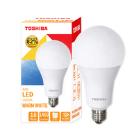 TOSHIBA BULB A80 E27 18W Warm White LED Bulb, Pear Shape