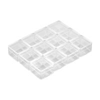 SMALL BOX WITH LID 3x3x2cm S1 1X2 CLEAR