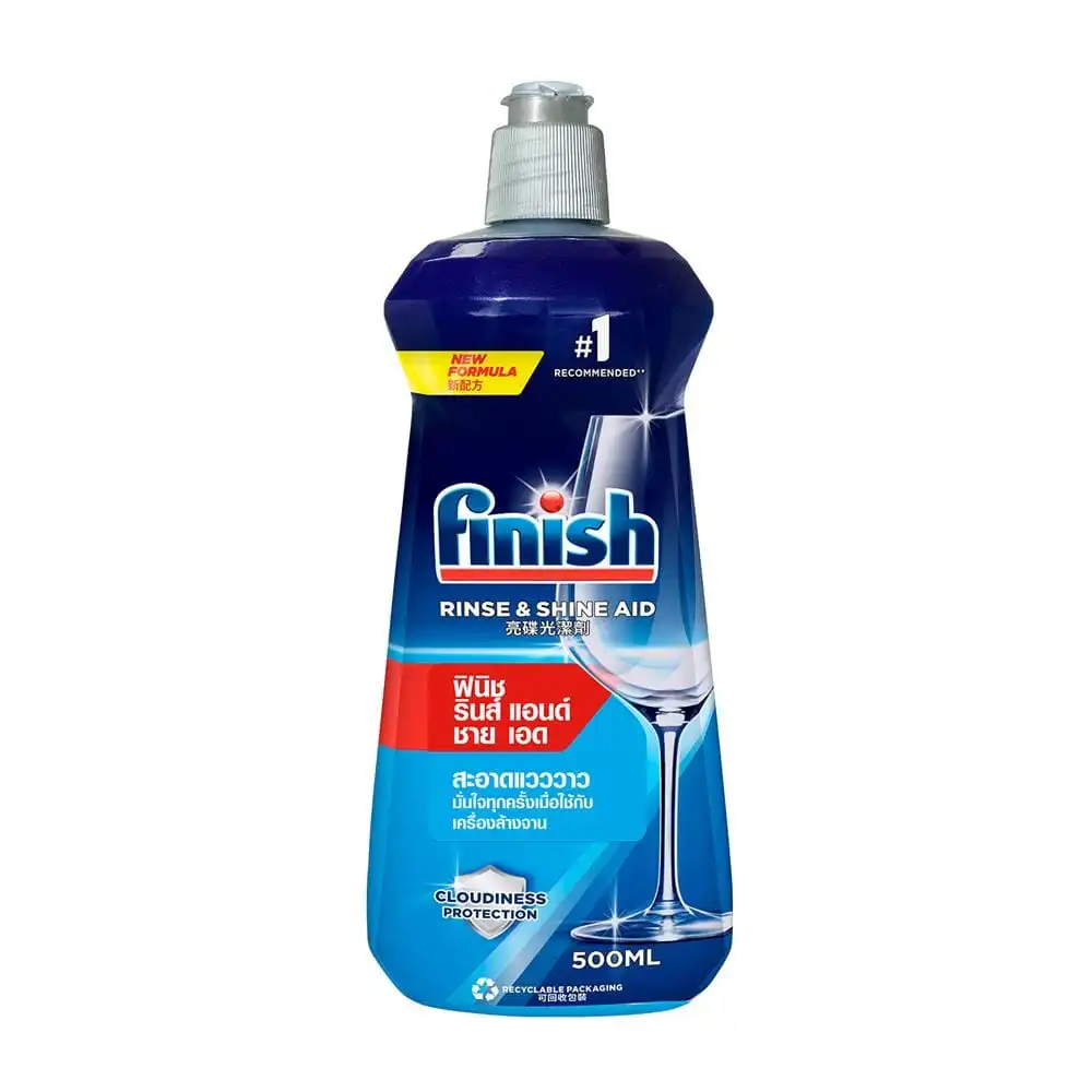 น้ำยาล้างจานแวววาว สำหรับเครื่องล้างจาน FINISH RINSE AID 500 มล.-1