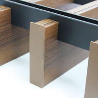 ฝ้าอลูมิเนียม ลายเส้น Grille Fameline FWC-CC-03 THAI TEAK