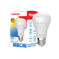 หลอดไฟ LED E27 11W เดย์ไลท์ ทรงลูกแพร์ TOSHIBA A60 G7