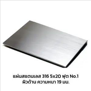 Stainless Sheet 316 No.1 (Matt) 5x20 FT 19 mm