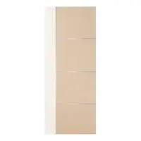 ประตูภายใน WPC ปิดผิว PVC ECO-DOOR WP4 80X200 ซม. สีครีม ทูโทน ไม่เจาะลูกบิด