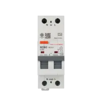 เบรกเกอร์กันดูด 50 แอมป์ RCBO SAFE T CUT 2 Pole 30mA 10kA รุ่น RES11 (TYPE A) สีขาว
