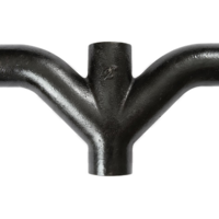 Double Combination Y and 1/8 Bend Hubless Type