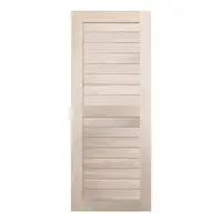 ประตูไม้เนื้อแข็ง N999 นารา 05 80X200 ซม. สีธรรมชาติ ไม่เจาะลูกบิด