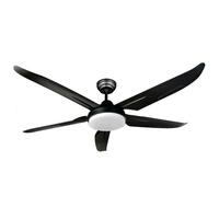 CEILINGFANLED52-5B-1L-BK CAR MT/ABSBK52"