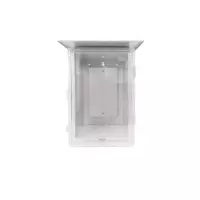 Waterproof cabinet with transparent cover and roof, model EUR 1/T