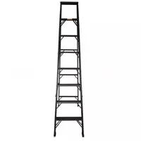 Newcon Black color Standard A-Shaped Aluminium Folding Ladder 8 Feet