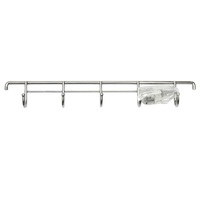 ราวแขวนสแตนเลส35cm5ตะขอหัวมนEKONO ST005