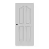 ประตู UPVC Lynn ภายใน ลูกฟักบานทึบ สีขาว YN05 เจาะลูกบิด 70x200 ซม.