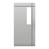 ประตู UPVC ED Frosted สีขาว PARAZZO 100x200CM