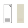 PVC Door SCG P2 เกล็ด1/4 70x180 Cream มจ. 8858721580224