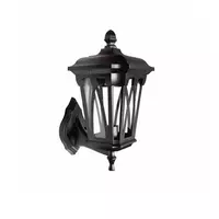 Outdoor wall lamp, aluminum, model DHW-005, black, FOTINI